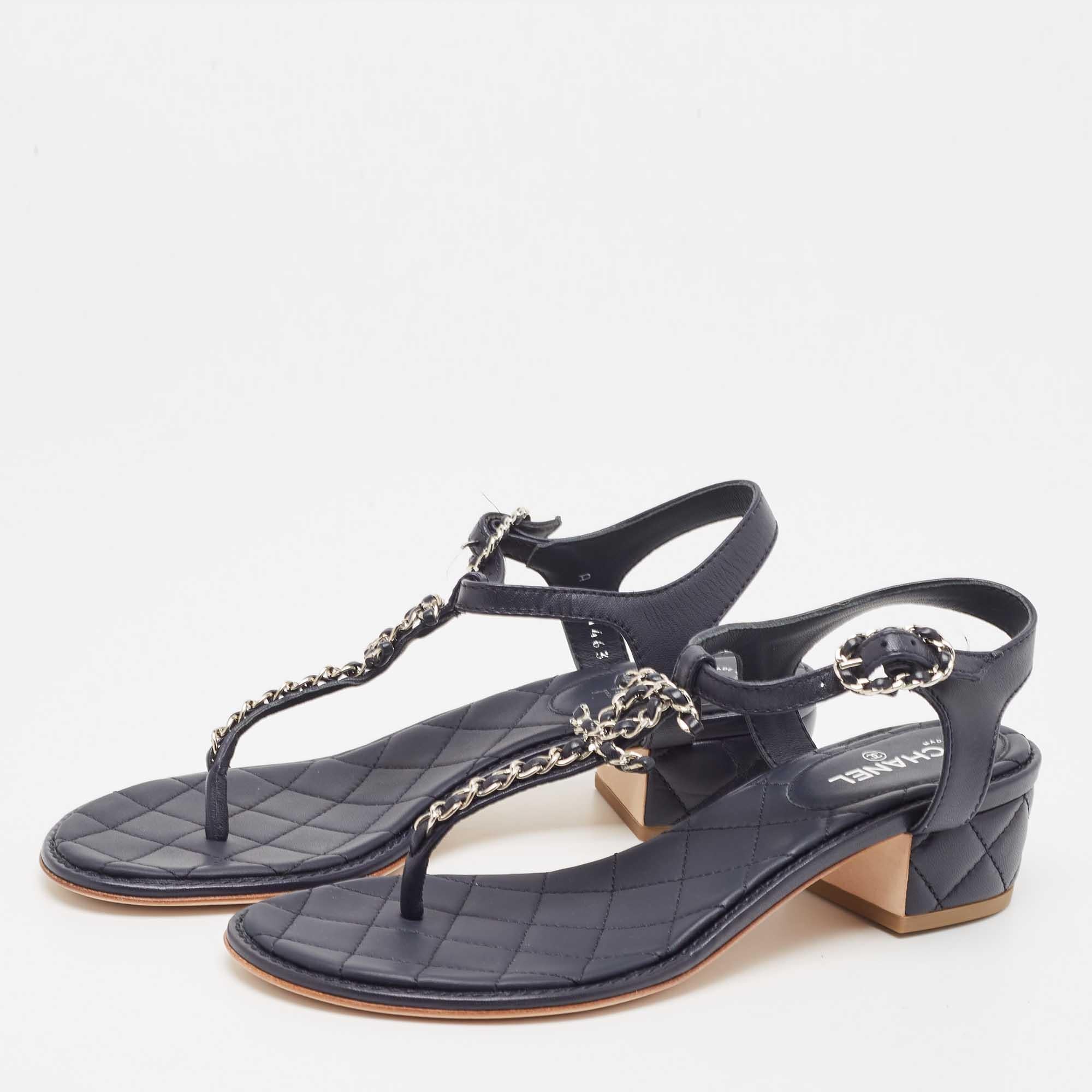Wear these designer sandals to spruce up any outfit. They are versatile, chic, and can be easily styled. Made using quality materials, these sandals are well-built and long-lasting.

Includes: Original Box