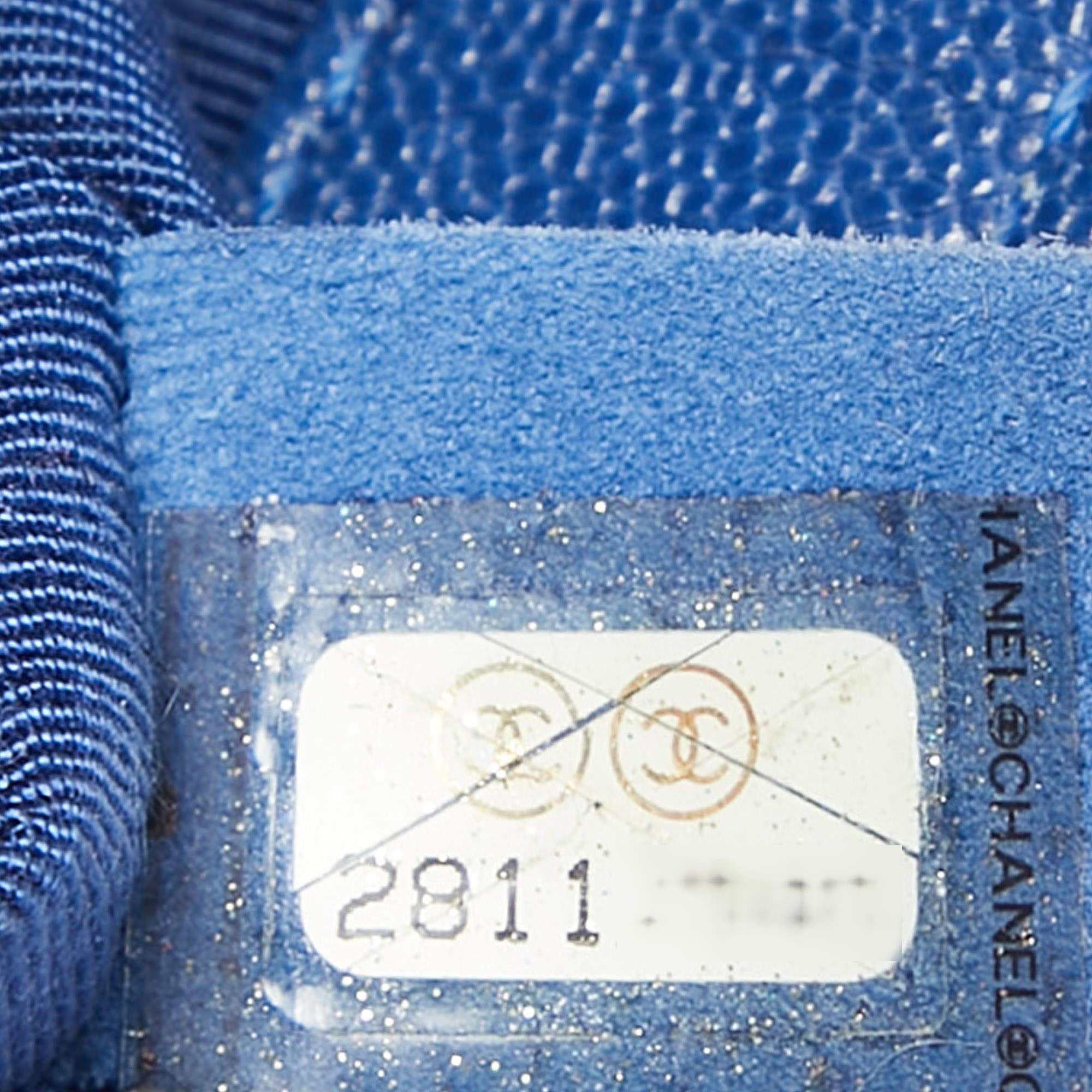 Chanel Navy Blue Leather Mini Boy Bag 5