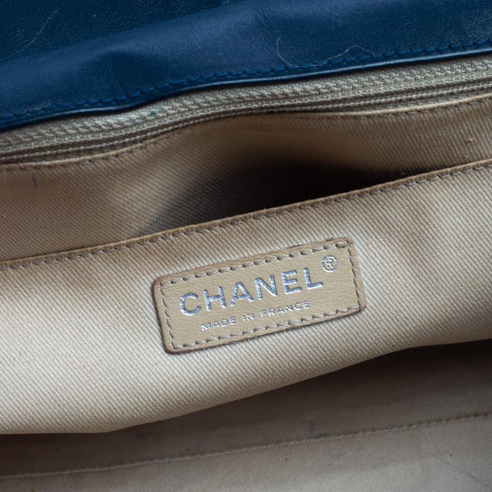 Chanel Navy Blue Quilted Leather In-The-Business Flap Bag 8