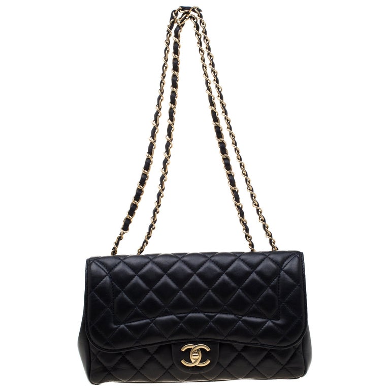 Chanel Navy Blue Quilted Leather Mademoiselle Chic Flap Shoulder Bag ...