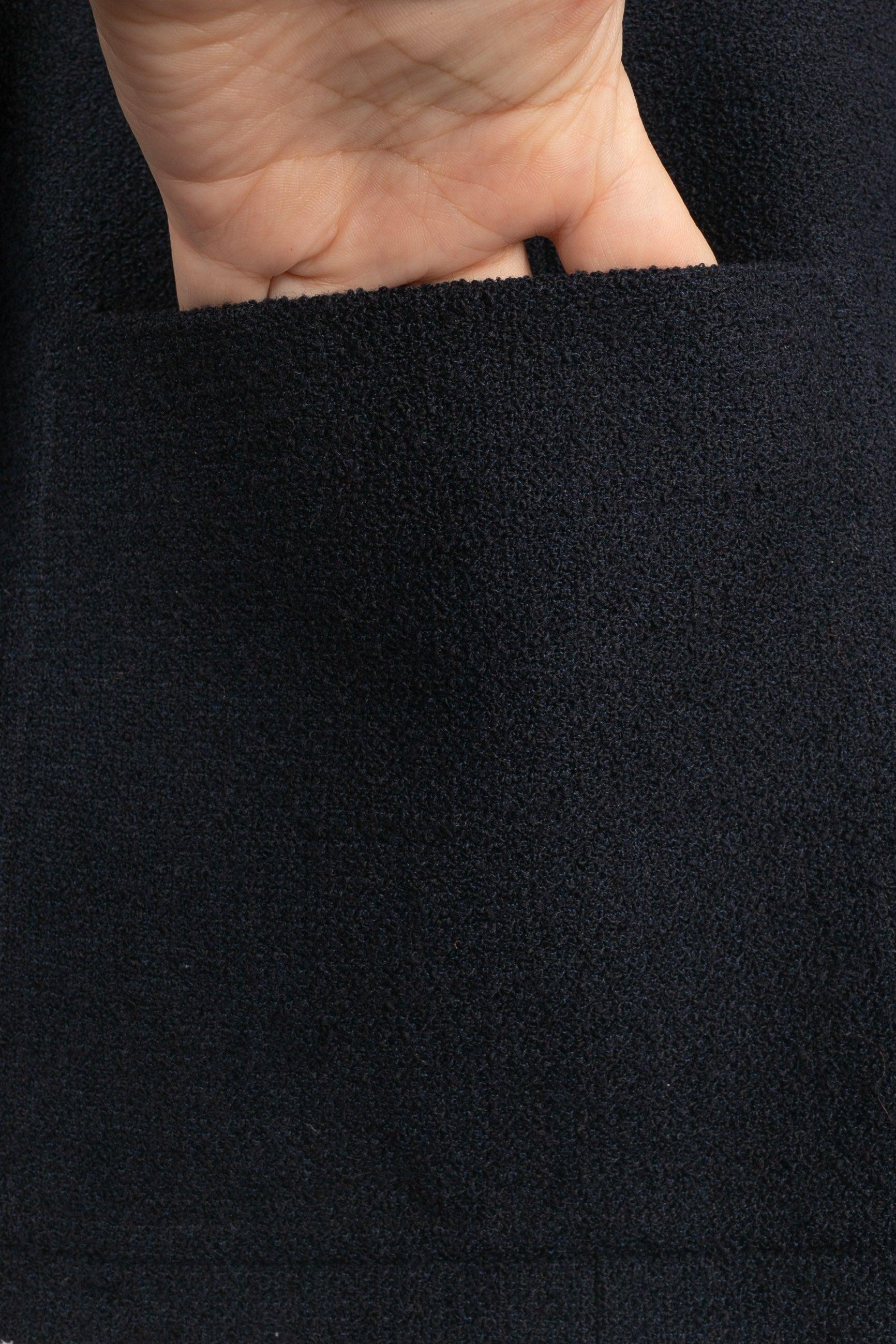 Chanel Navy-blue Tweed Jacket, 1996 3