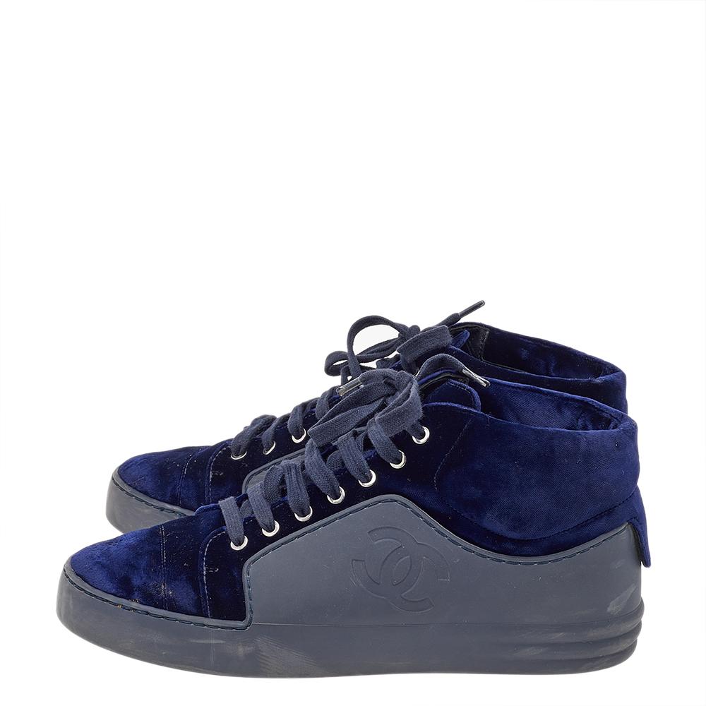 blue chanel sneakers