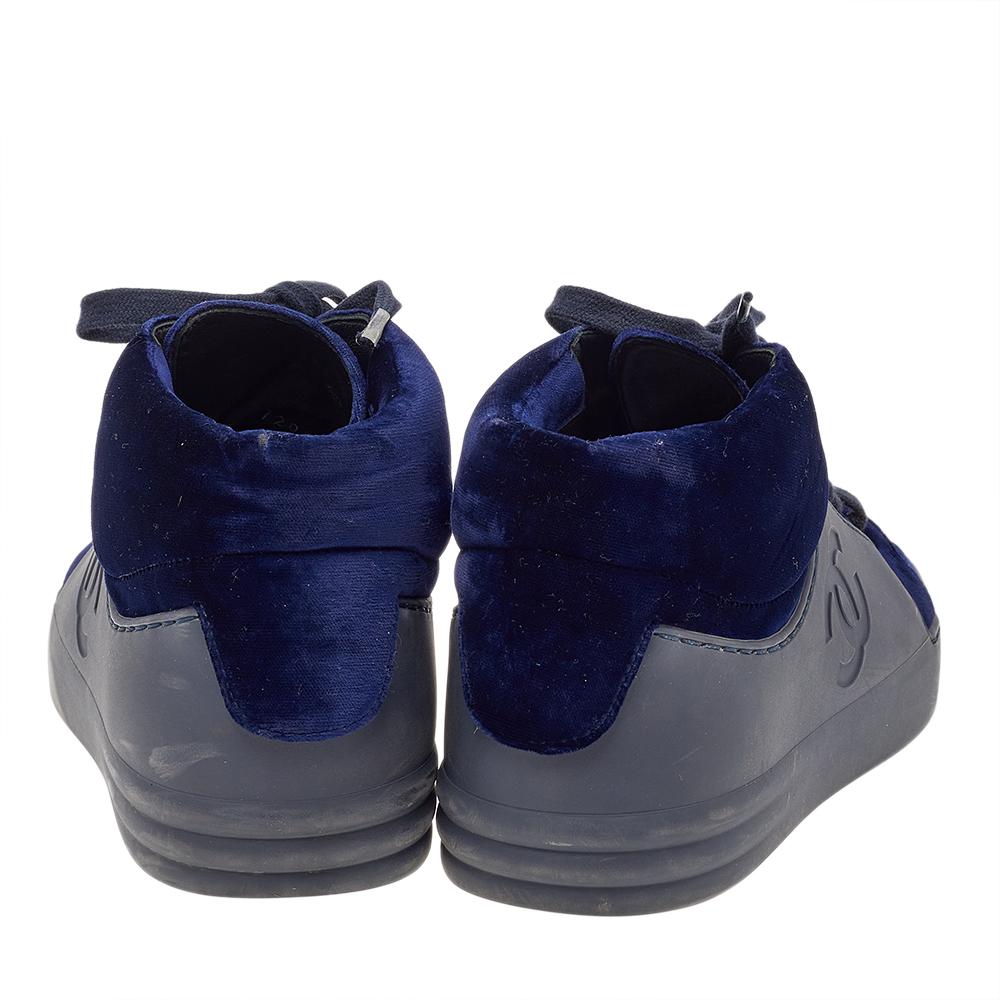 chanel sneakers navy blue