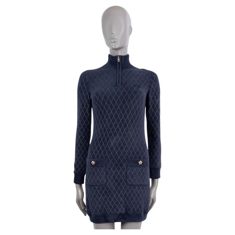 Louis Vuitton Blue Floral Printed Silk Belted Bustier Mini Dress M