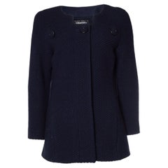 Chanel, navy blue wool mod coat