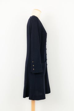 Chanel Navy Blue Wool Outfit Fall, 1994