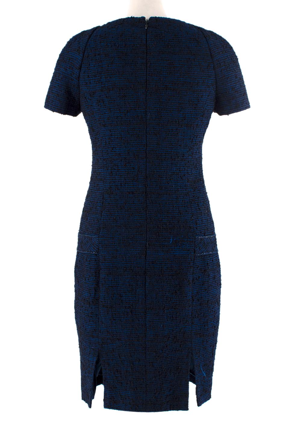 navy boucle dress