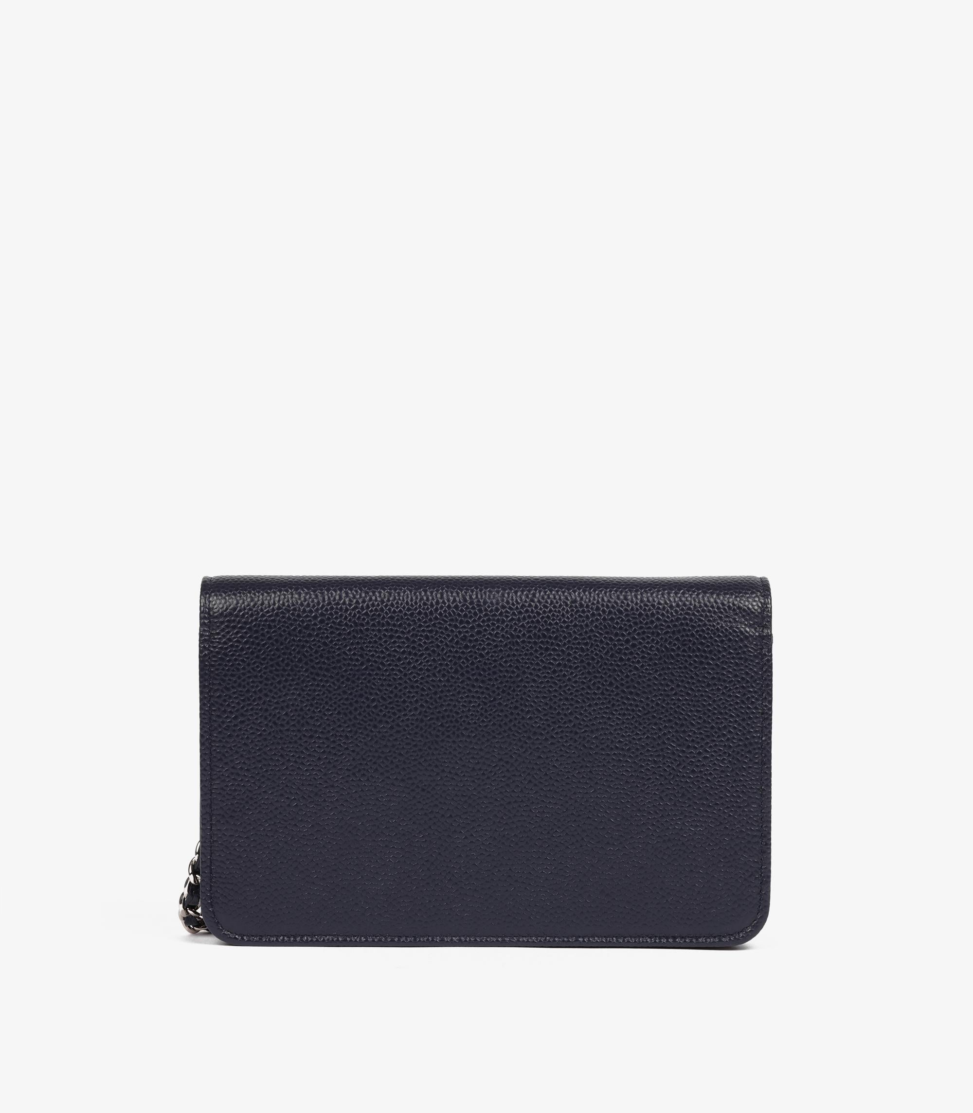 Donna Chanel Portafoglio senza tempo in pelle di caviale navy WOC in vendita