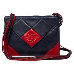 Retro Chanel Navy CC Envelope Flap Bag
