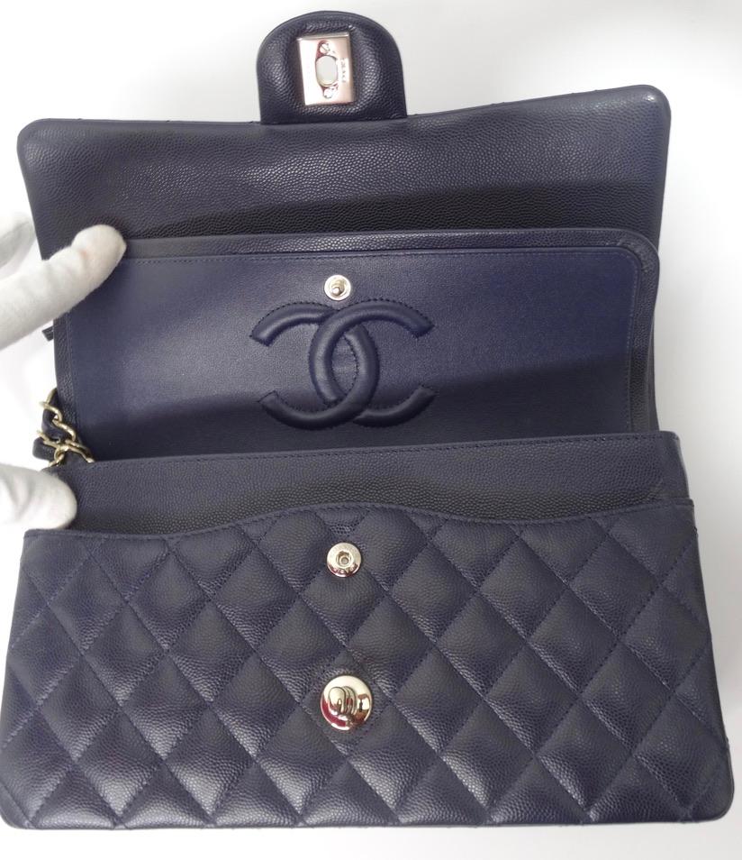 Chanel Navy Classic Double Flap 7