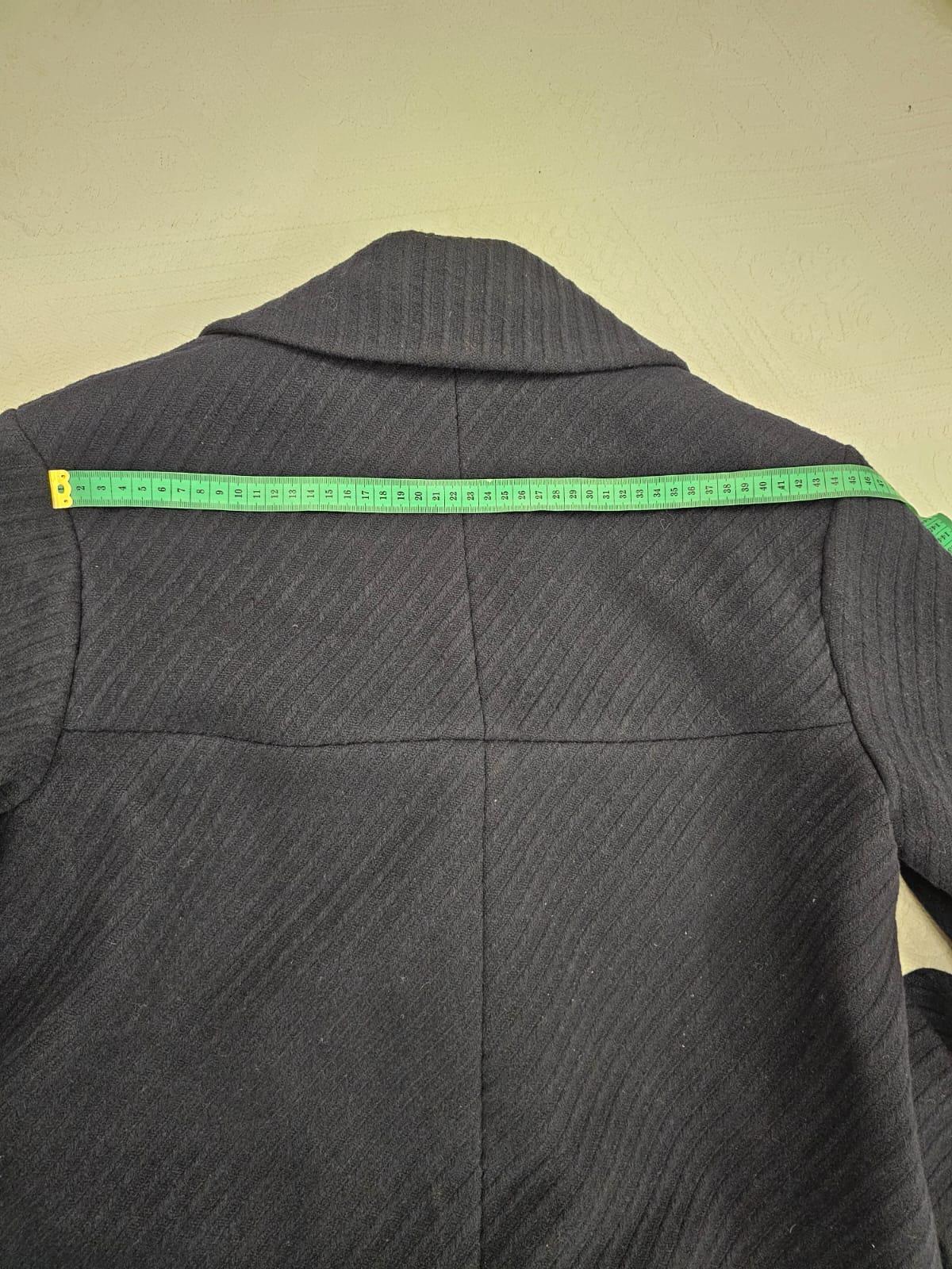 Chanel Wool Navy Coat brand new with the tag For Sale 12