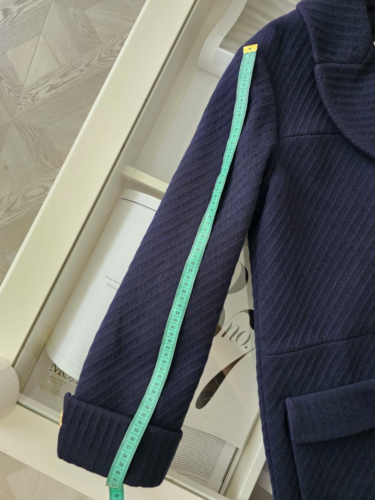 Women's or Men's Chanel Wool Navy Coat brand new with the tag For Sale