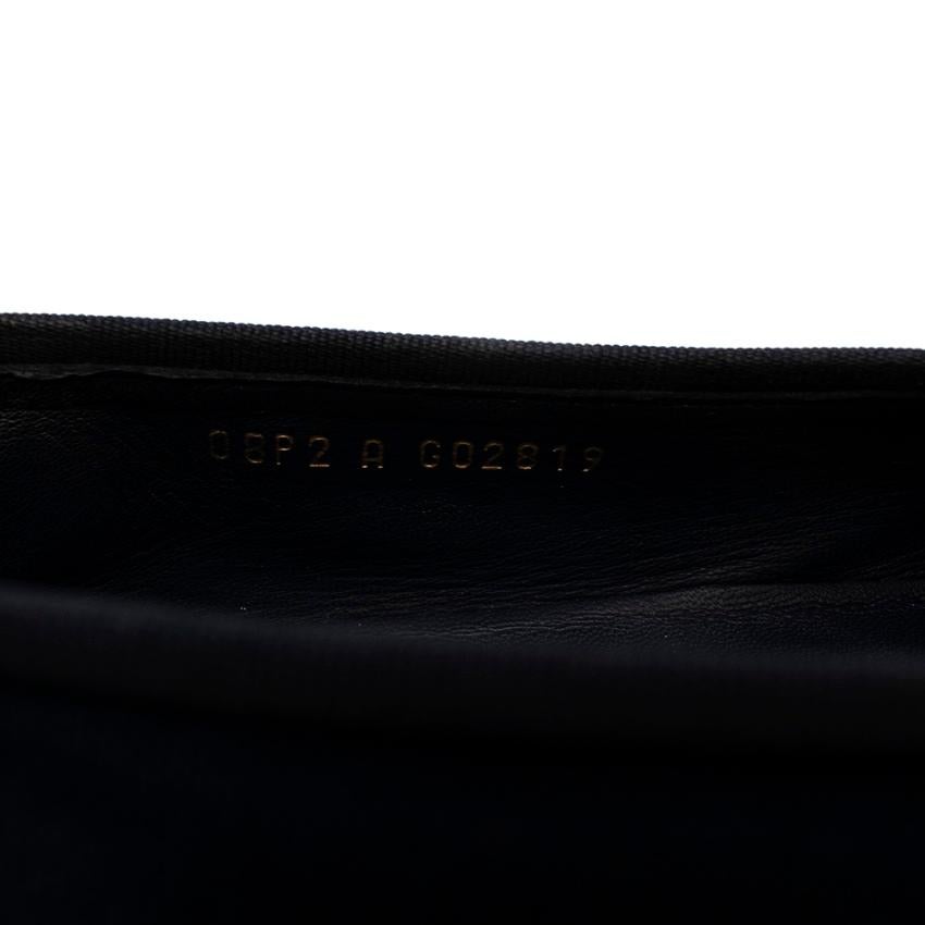 Chanel Navy & Gold Canvas & Leather CC Ballerina Flats - Size EU 40C 5