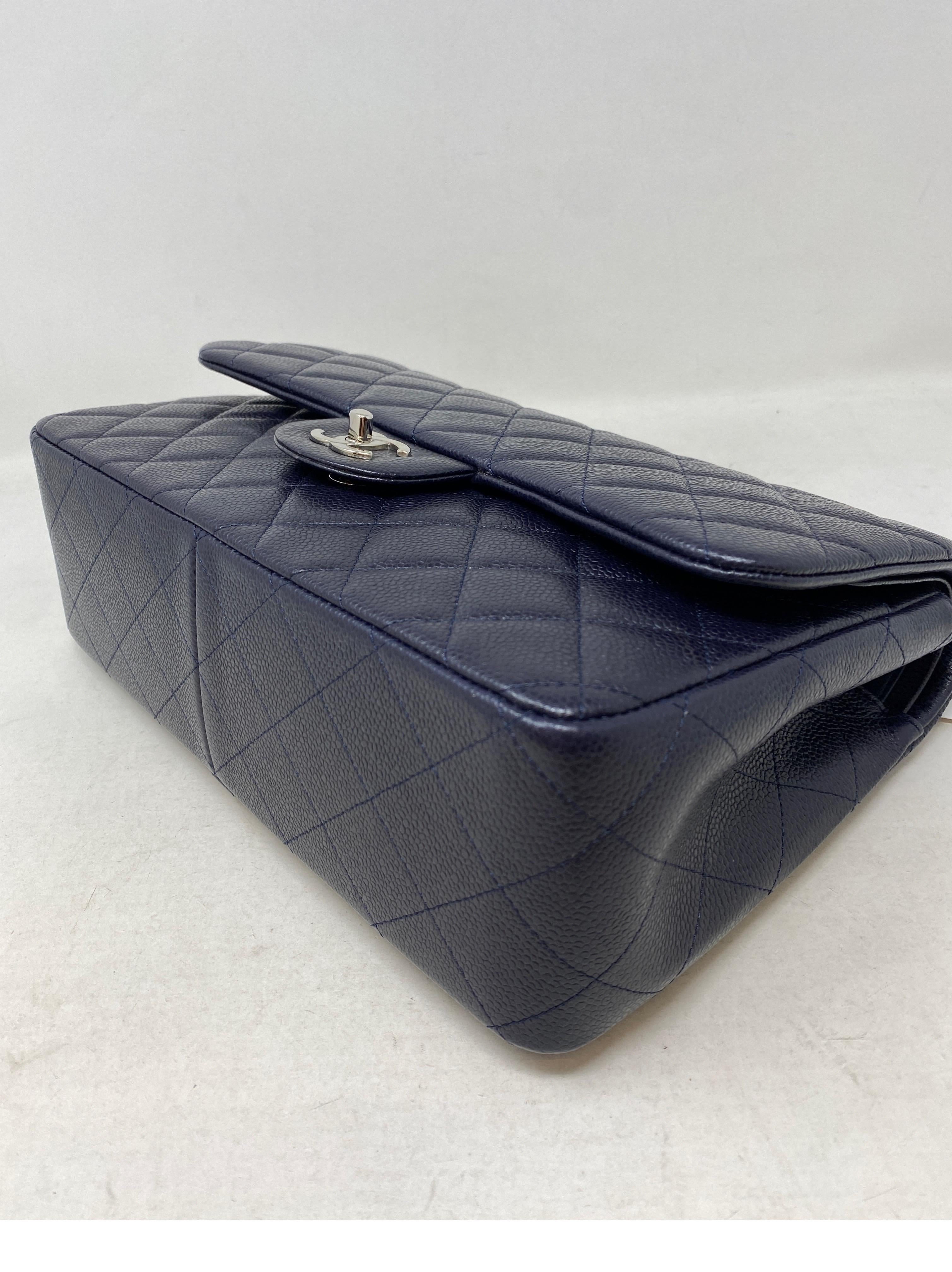 Chanel Navy Jumbo Double Flap Bag 1