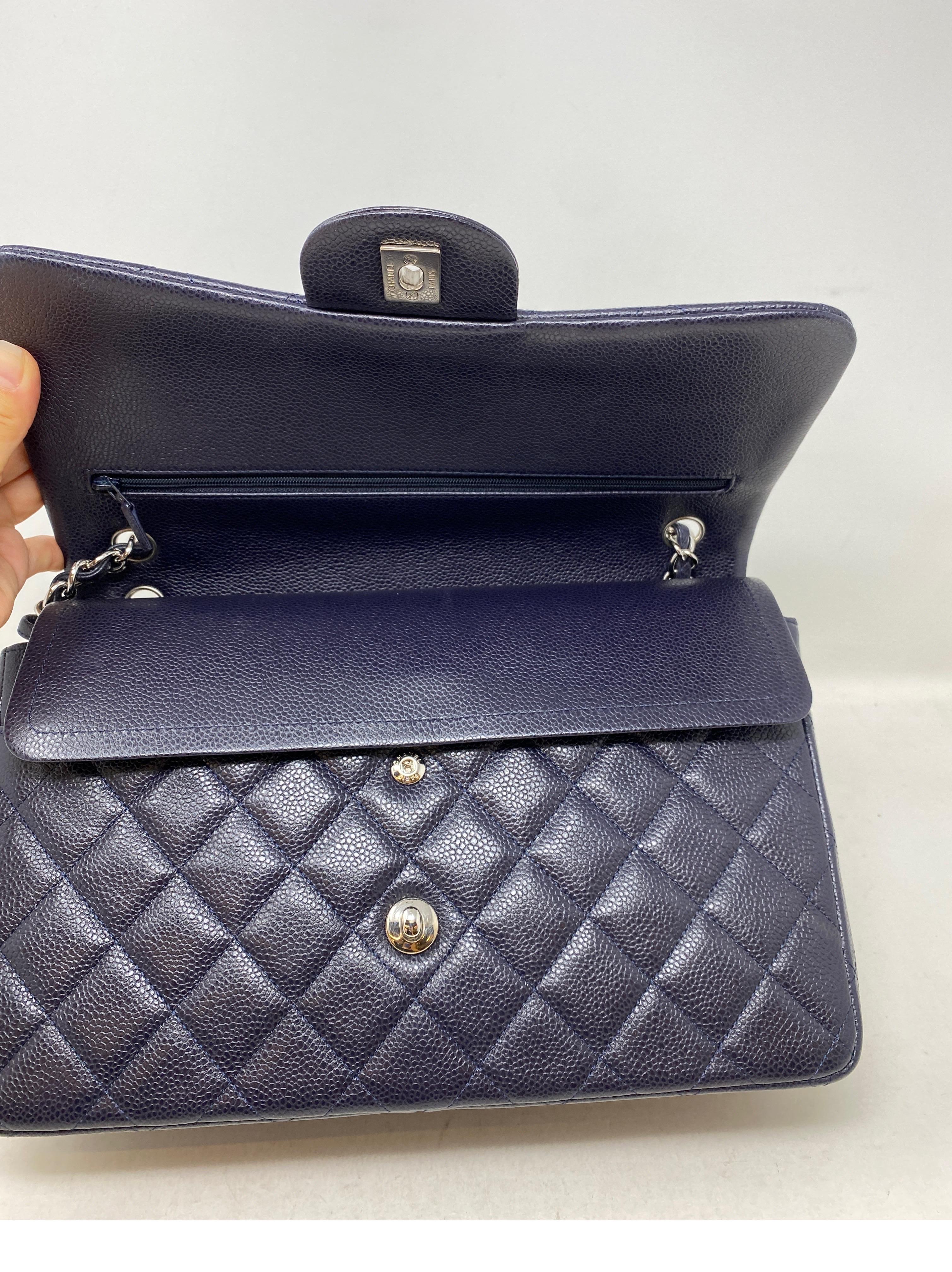 Chanel Navy Jumbo Double Flap Bag 4