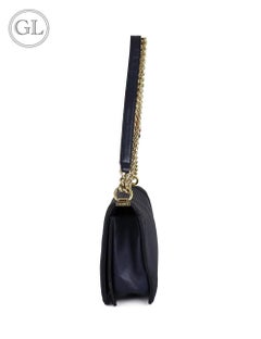 Chanel Navy Lambskin Medium Boy Flap Bag