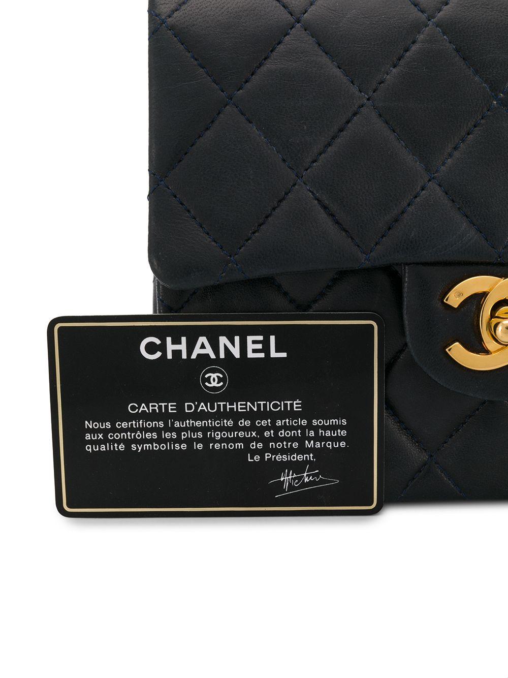 Women's Chanel Navy Leather Crossbody Bag