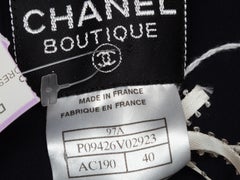 Chanel Navy & Pink Boutique 1997 Silk Dress
