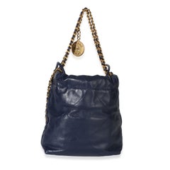 Chanel Navy Quilted Calfskin Chanel 22 Mini Hobo