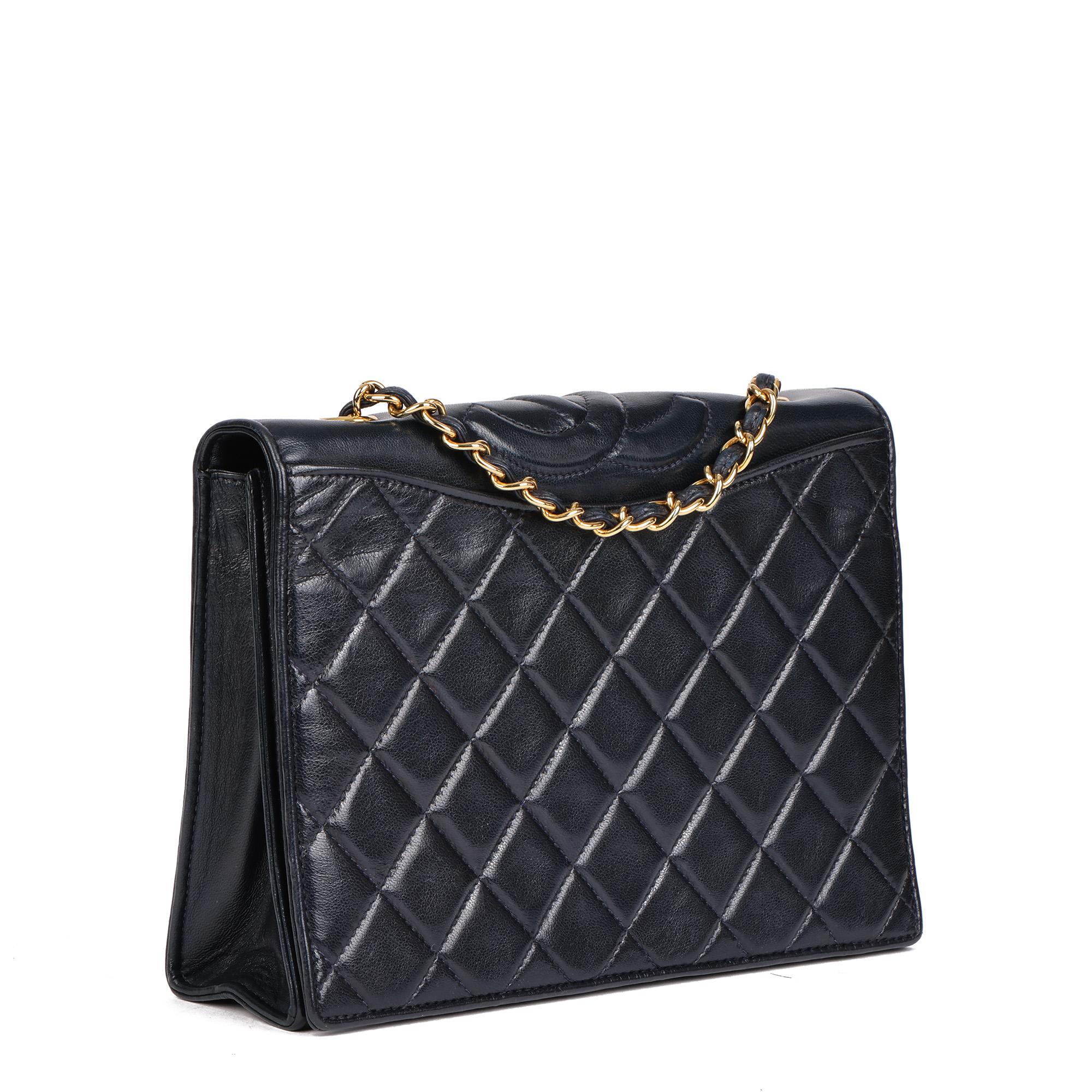 CHANEL
Navy Quilted Lambskin Vintage Small Timeless Single Full Flap Bag

Xupes Reference: HB4612
Serial Number: 1321396
Age (Circa): 1990
Accompanied By: Chanel Dust Bag, Authenticity Card, Protective Felt
Authenticity Details: Authenticity Card,