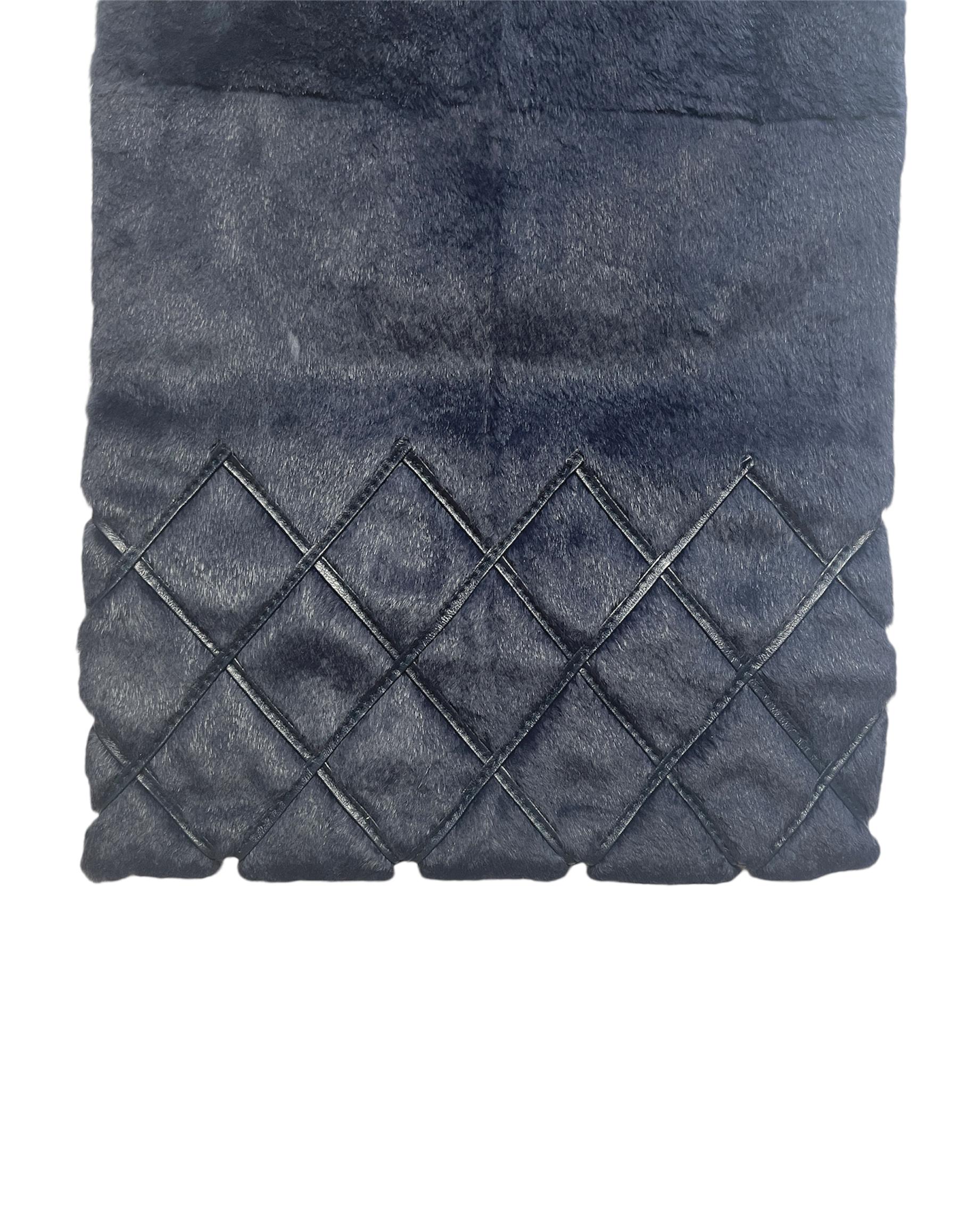 Noir Chanel - Stitch by Stitch by Stitch by Leather Quilted en vente