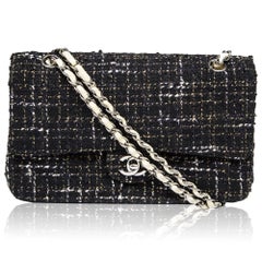 Chanel Navy Tweed Flap Bag