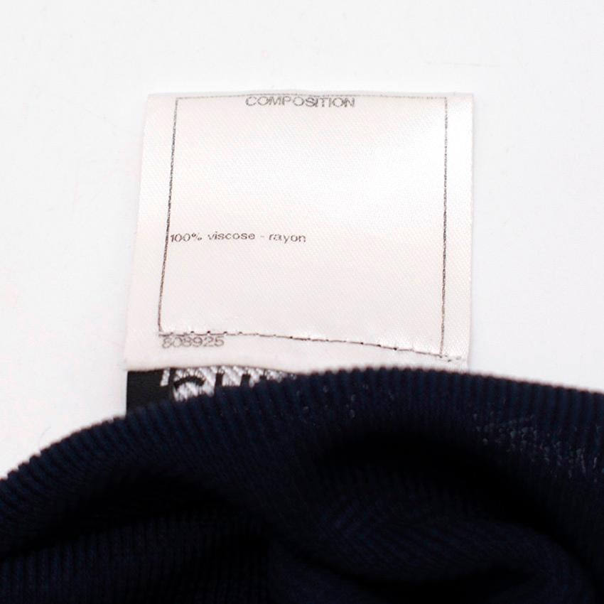 Chanel Navy Uniform Knit Vest - Size US 12 For Sale 2