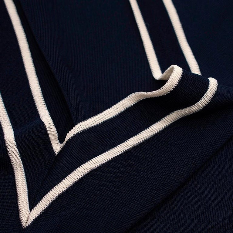 Chanel Navy Uniform Knit Vest US 12