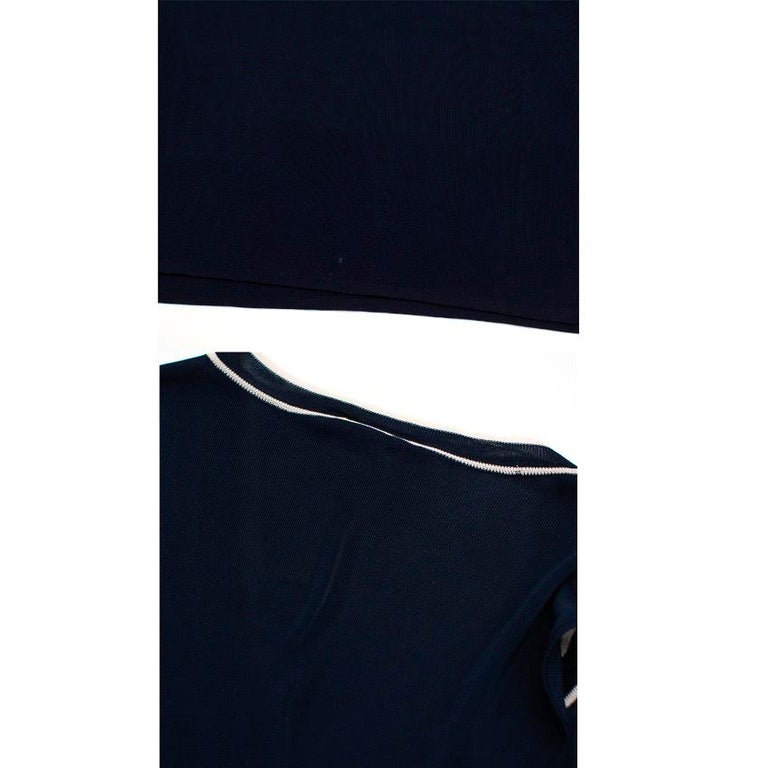 Chanel Navy Uniform Knit Vest US 12