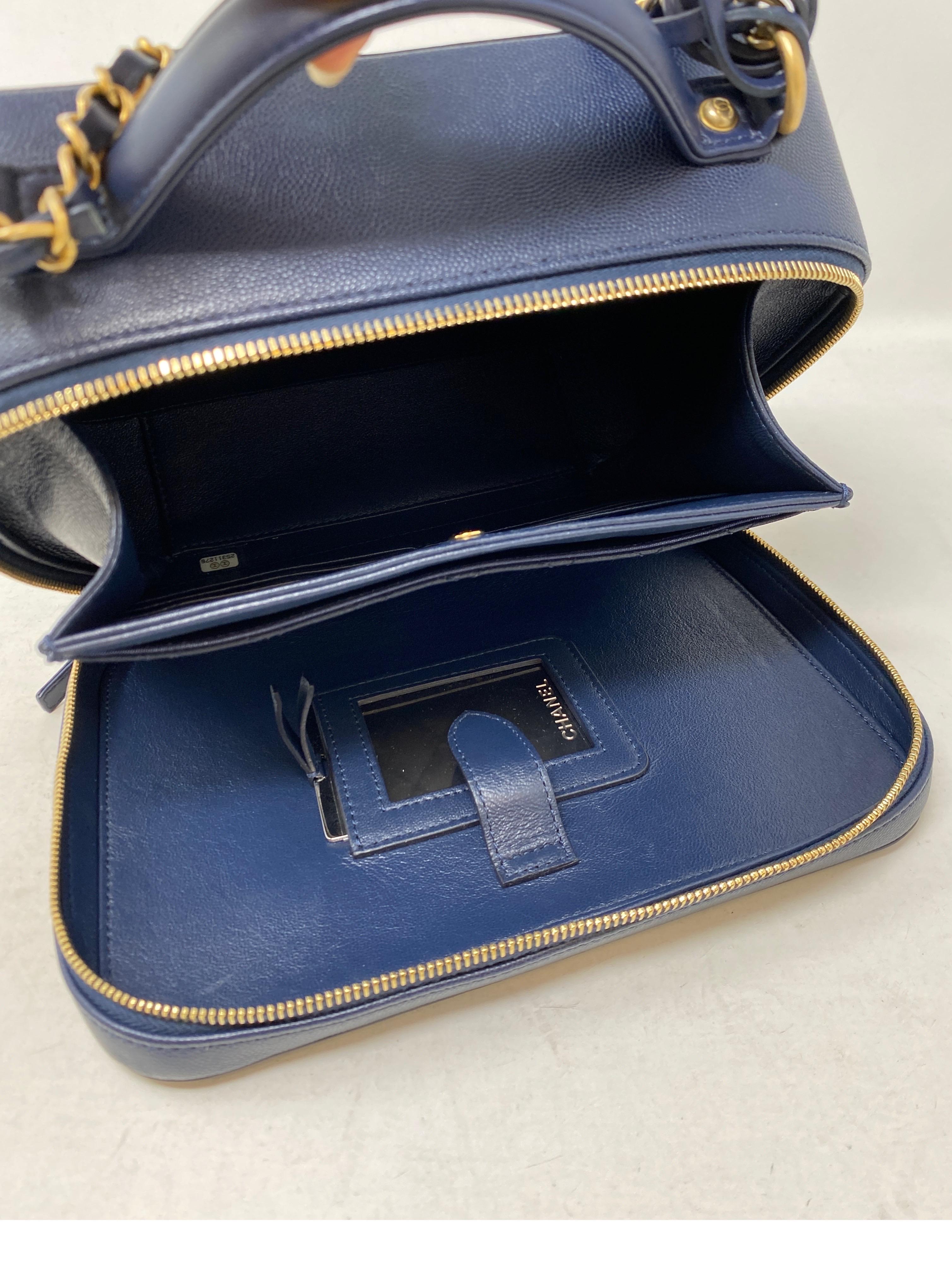 Chanel Navy Vanity Bag  6