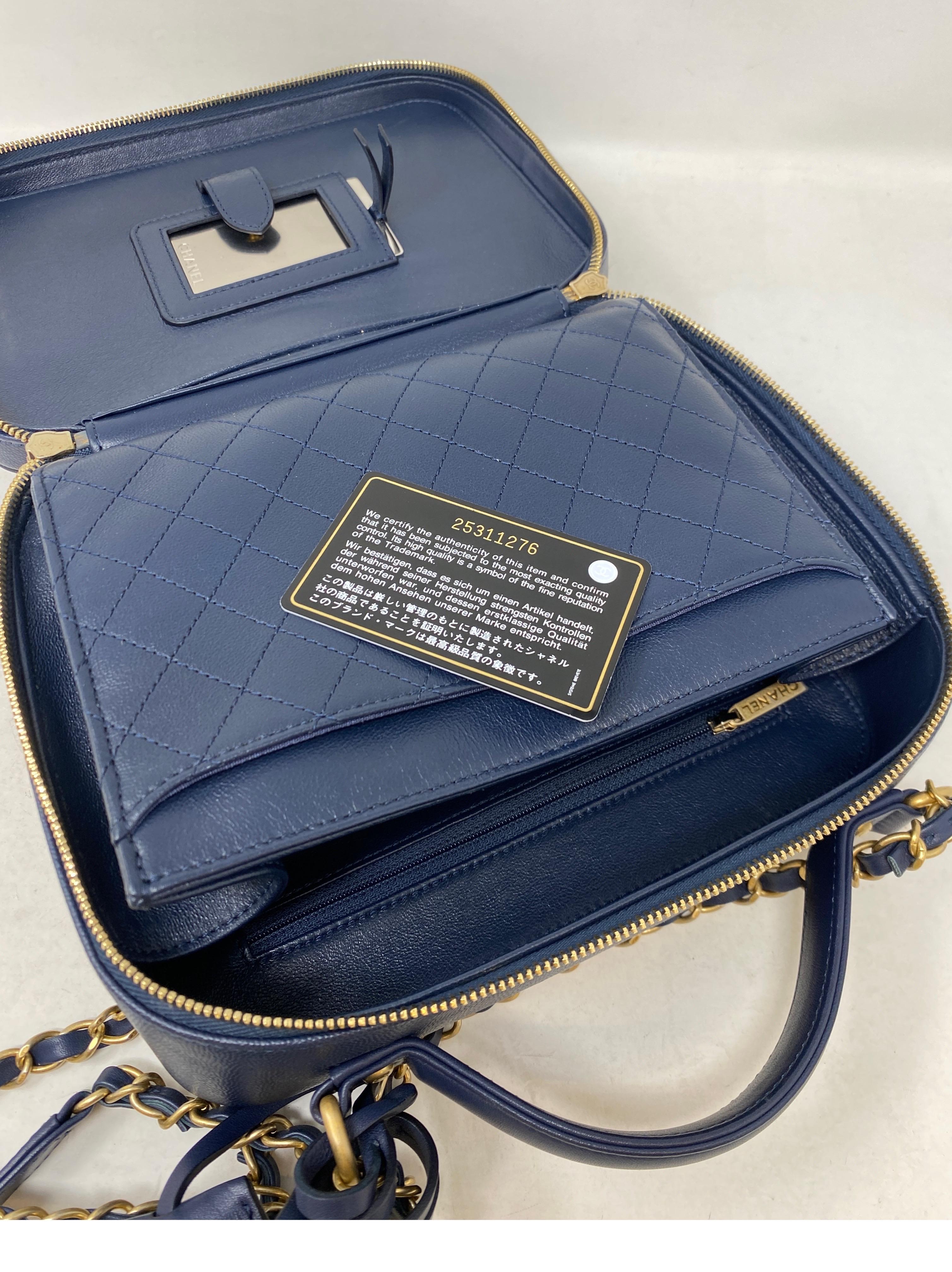 Chanel Navy Vanity Bag  9