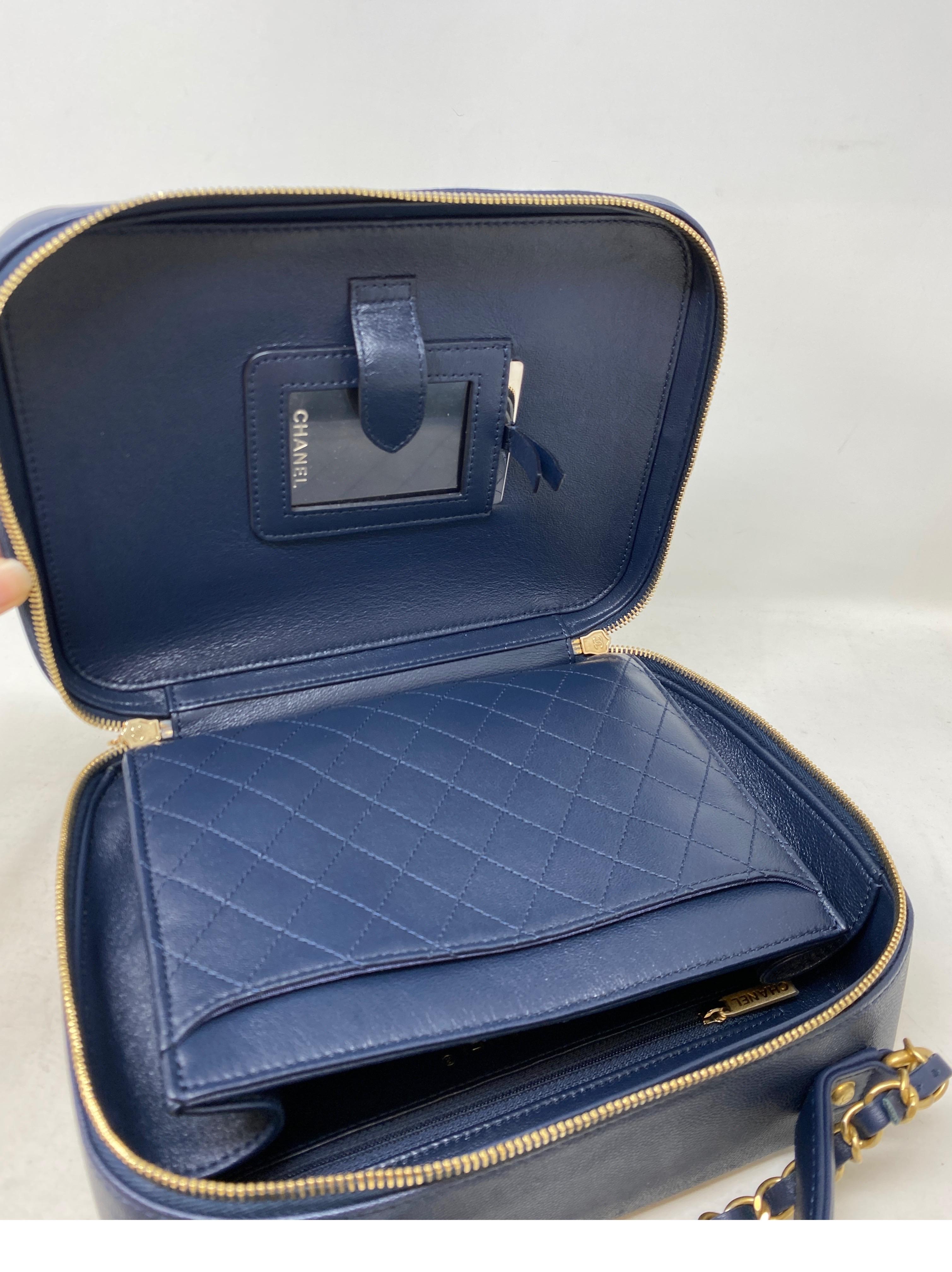 Chanel Navy Vanity Bag  10