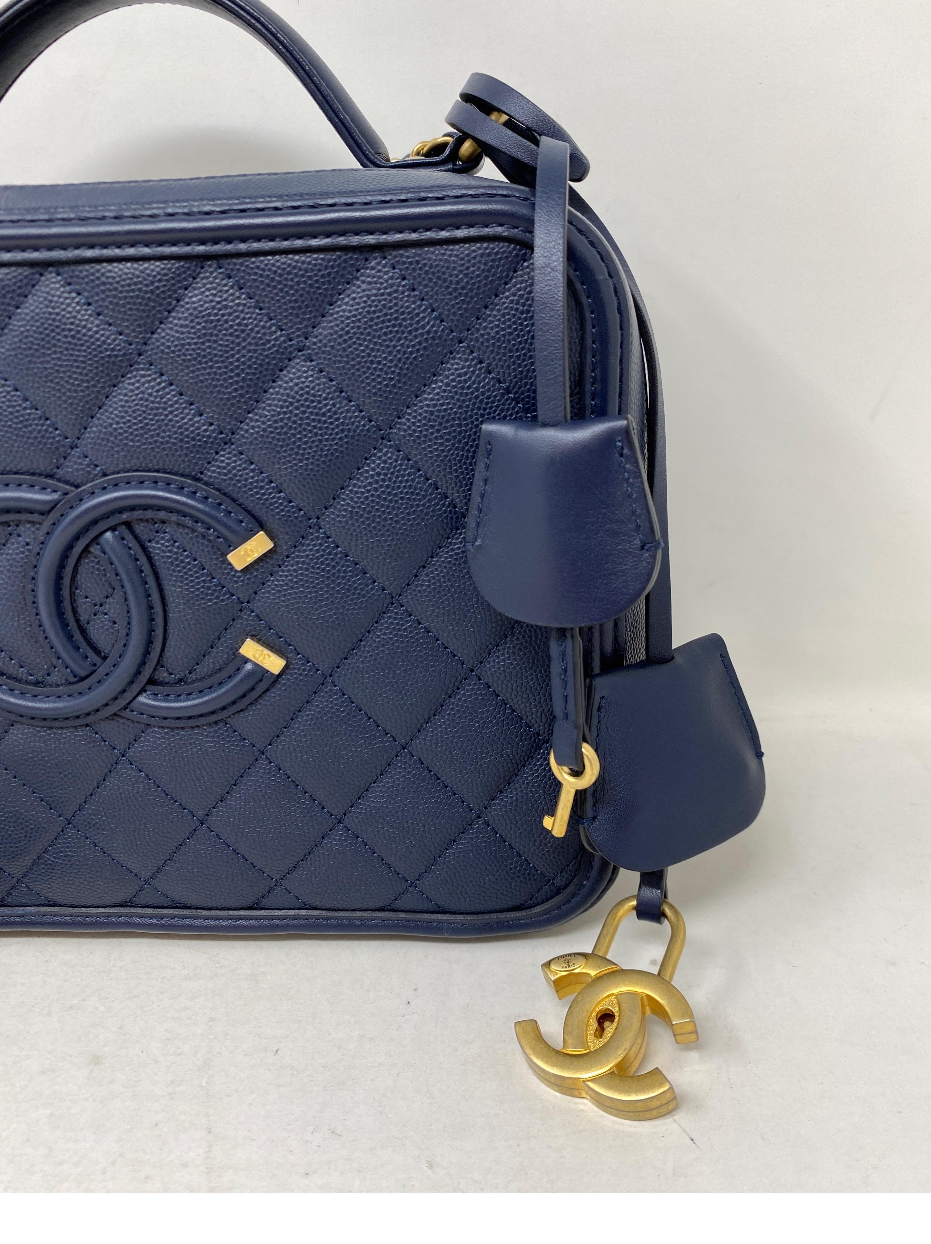 Chanel Navy Vanity Bag  14