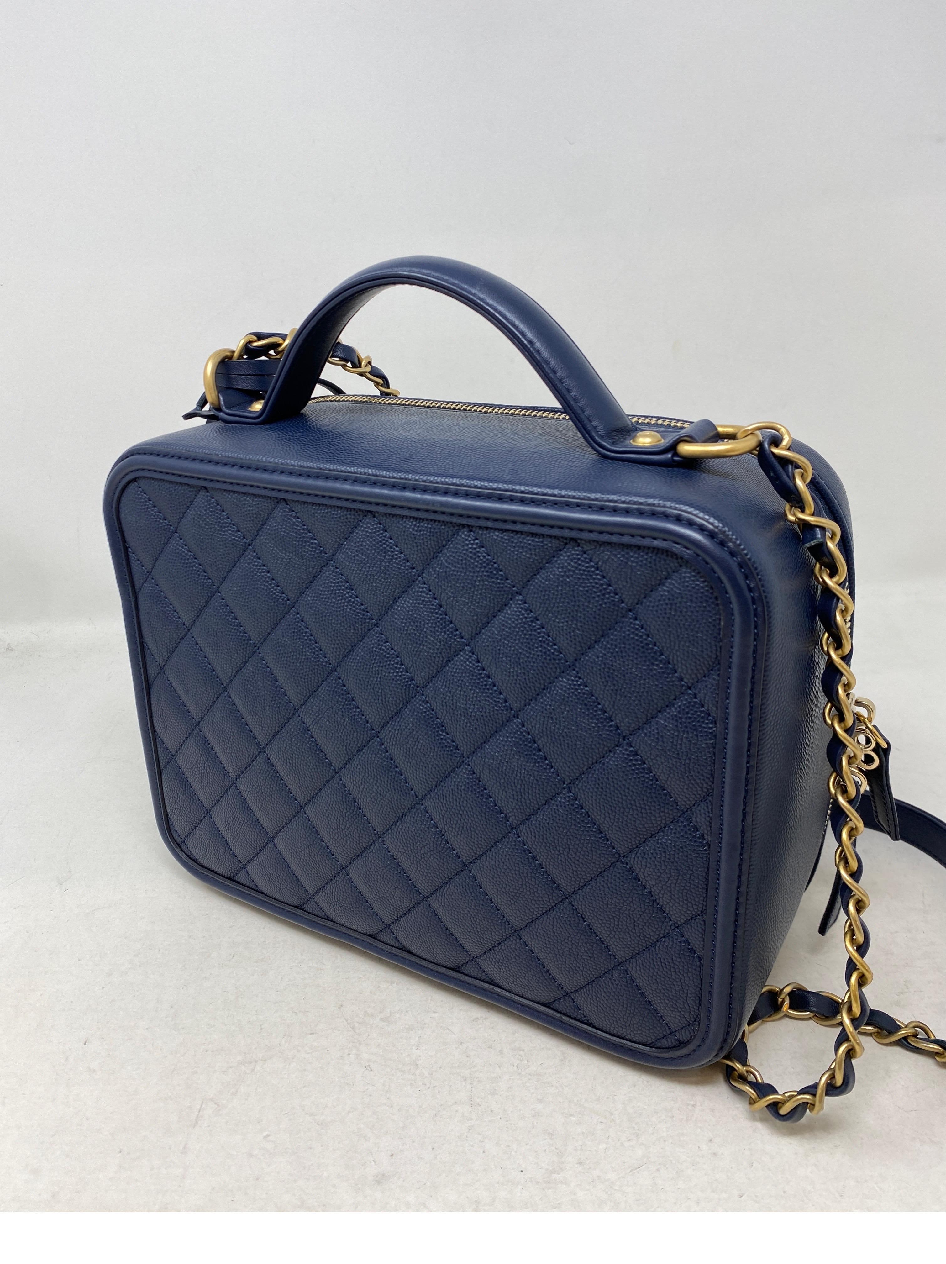 Women's or Men's Chanel Navy Vanity Bag 