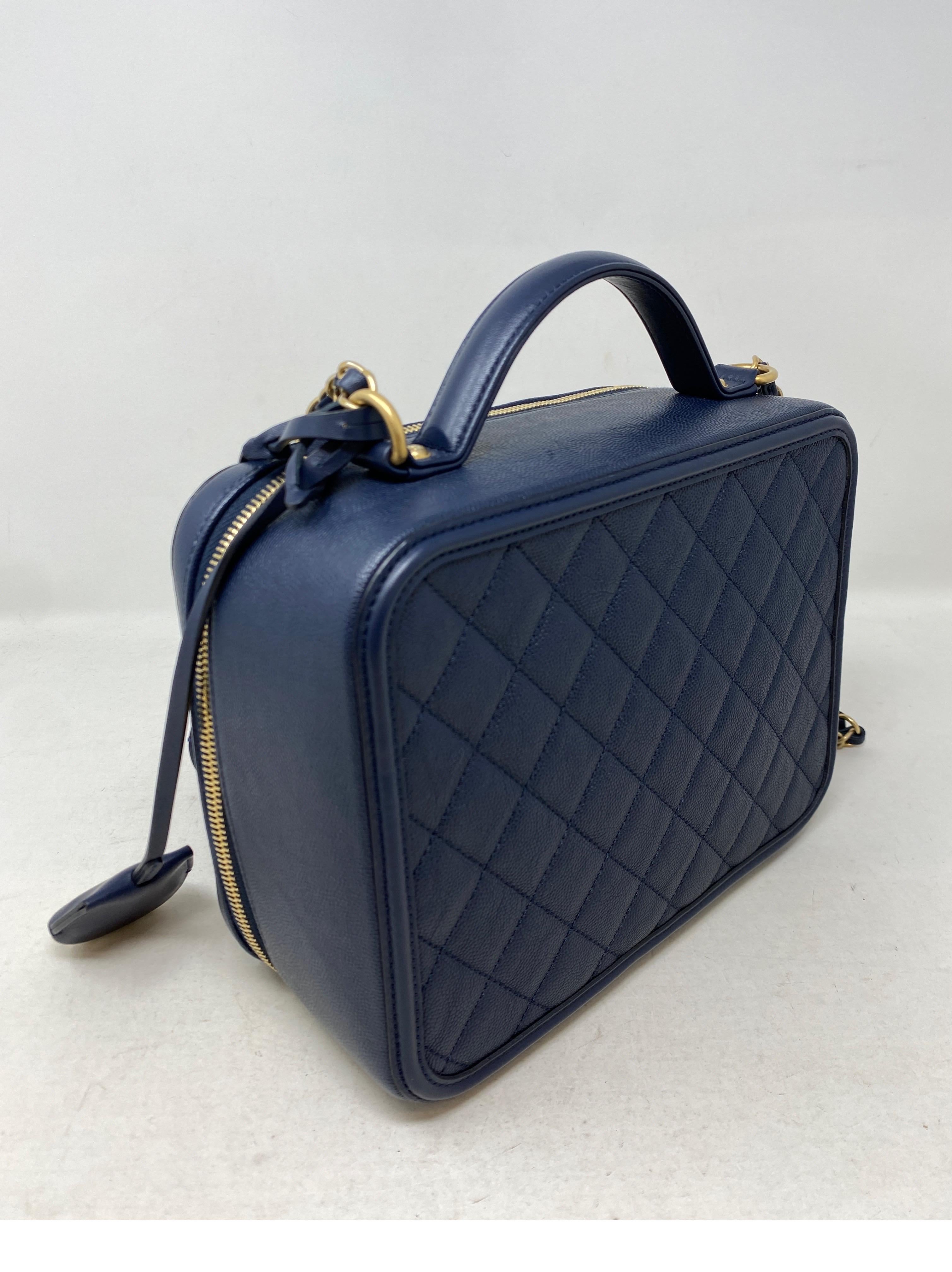 Chanel Navy Vanity Bag  1