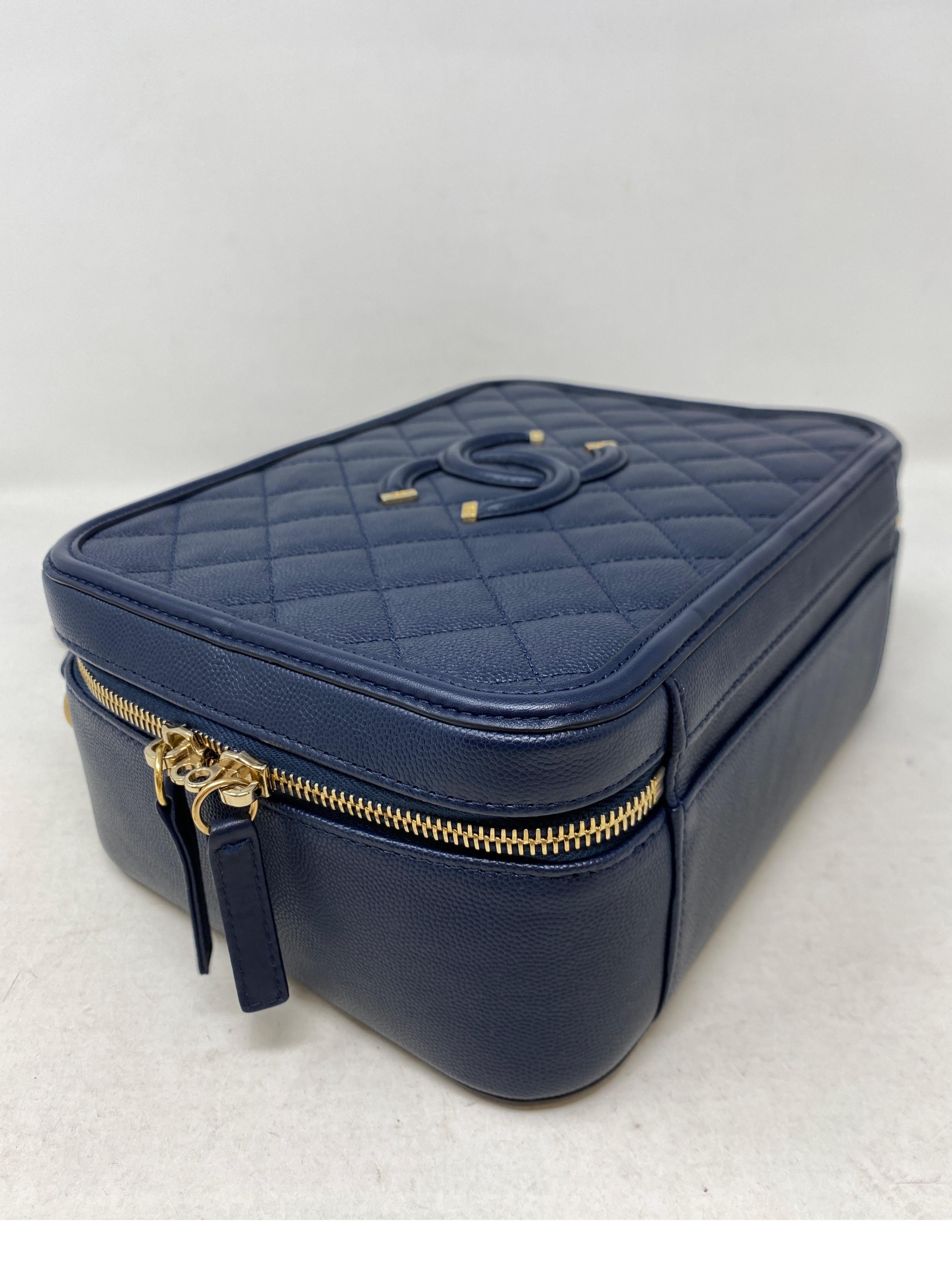 Chanel Navy Vanity Bag  3