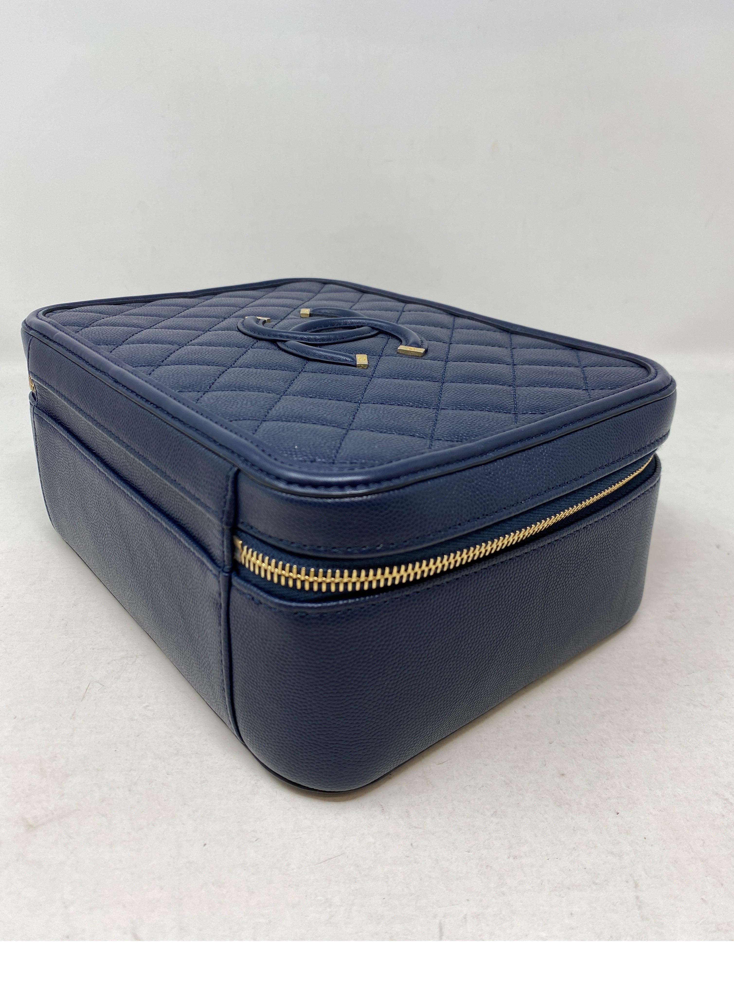 Chanel Navy Vanity Bag  4