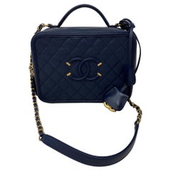 Chanel Navy Vanity Bag