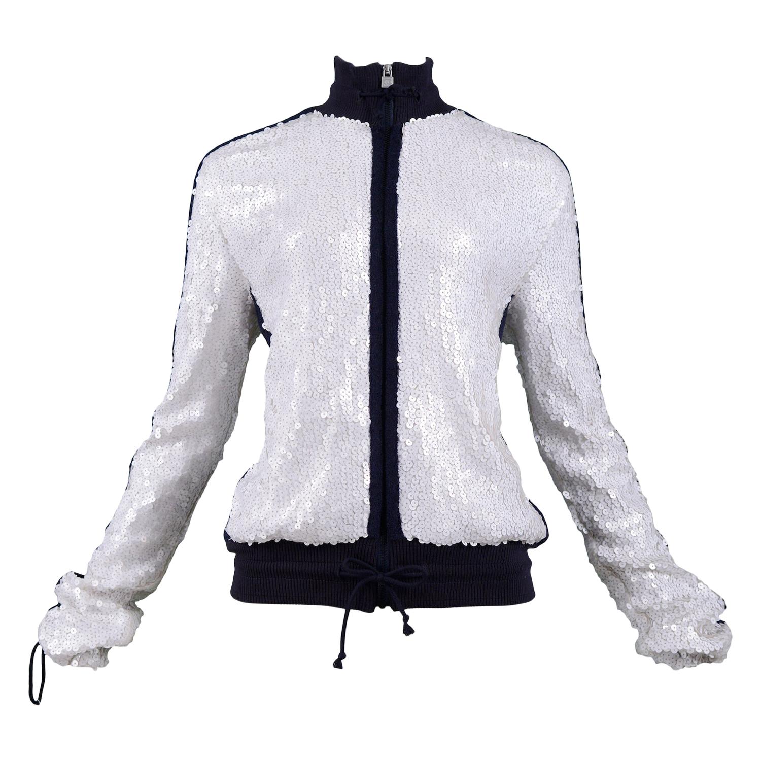 chanel zip up jacket