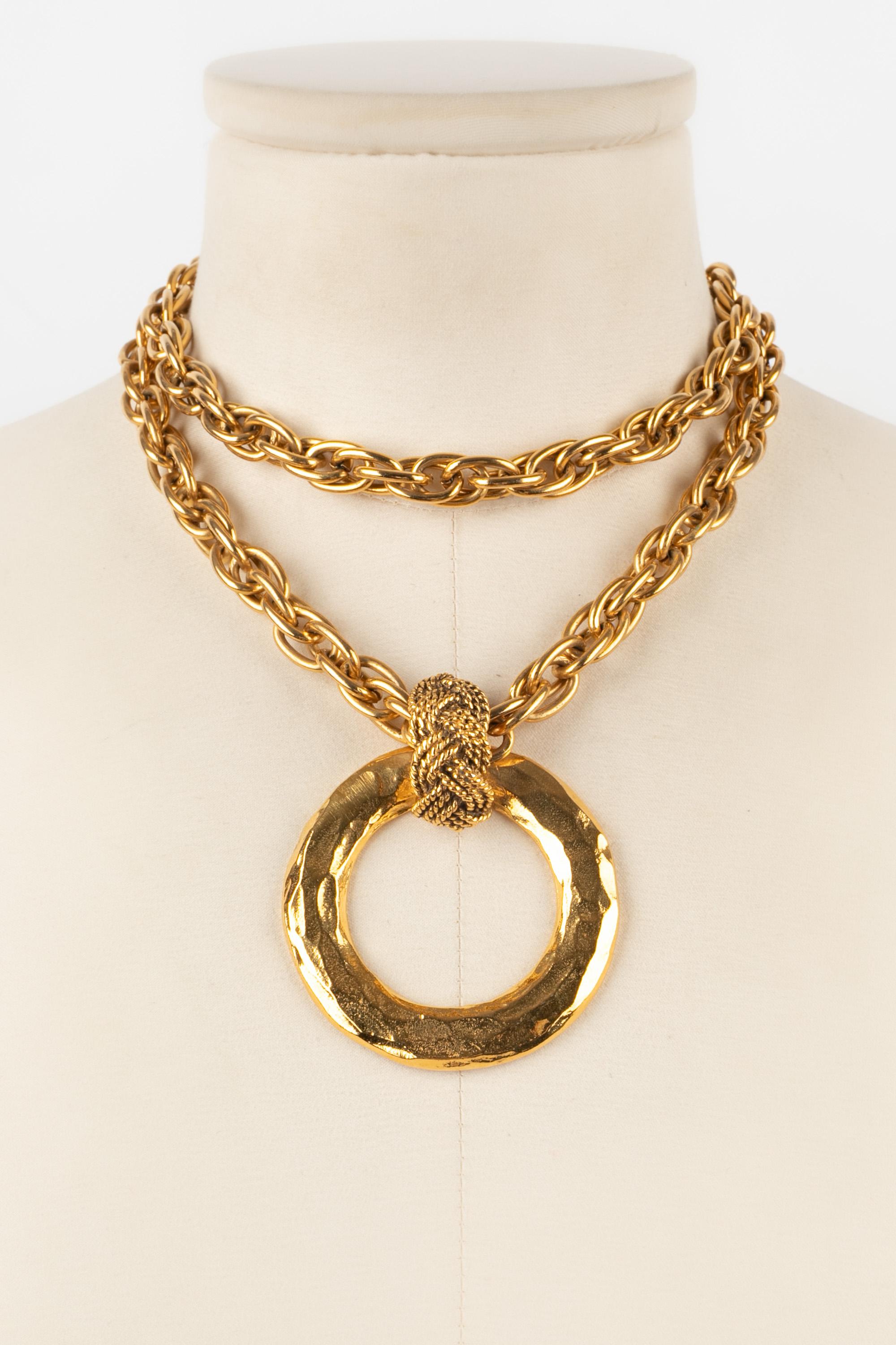 Women's or Men's Chanel necklace 1980s For Sale