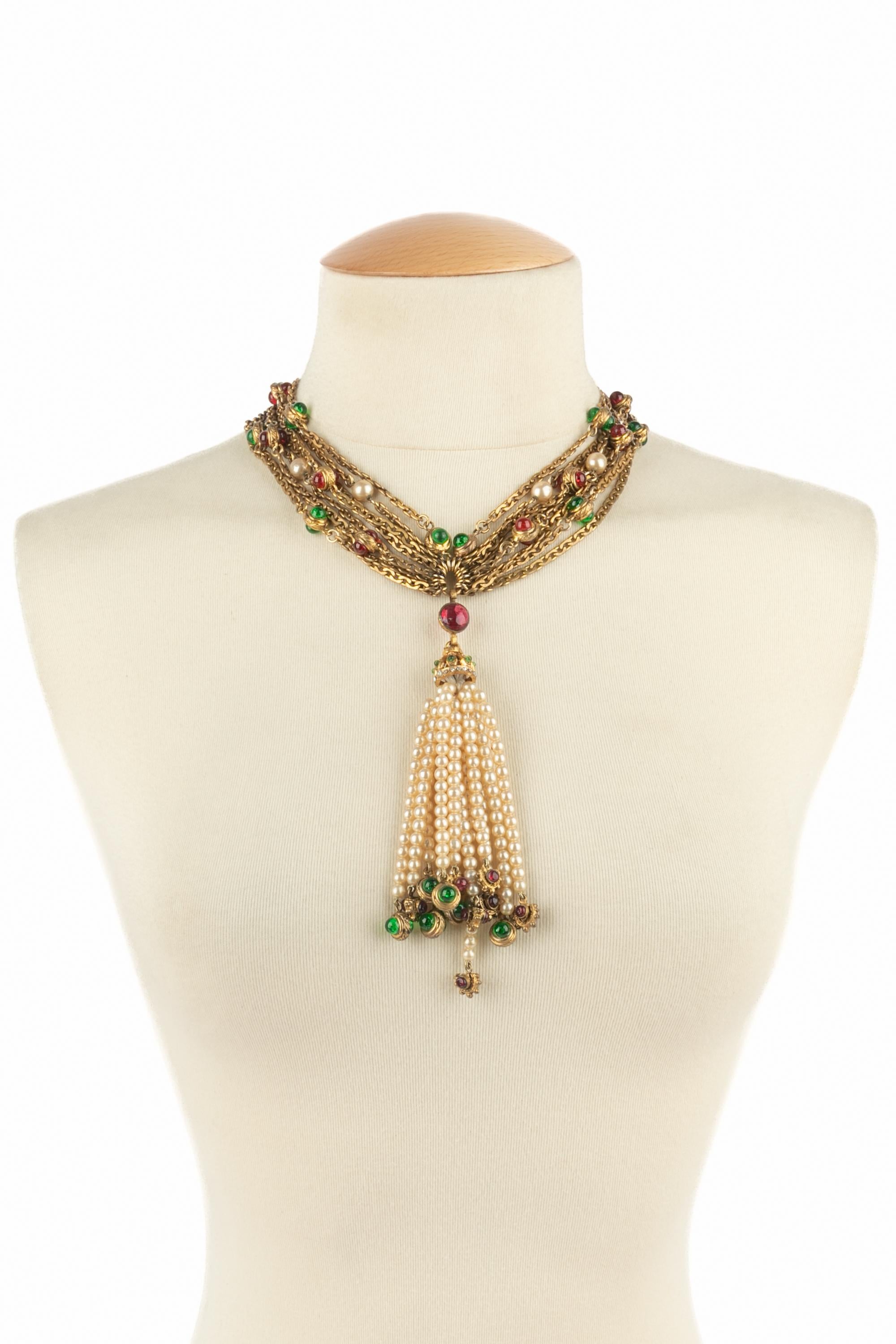 Collier Chanel 1984 en vente 8