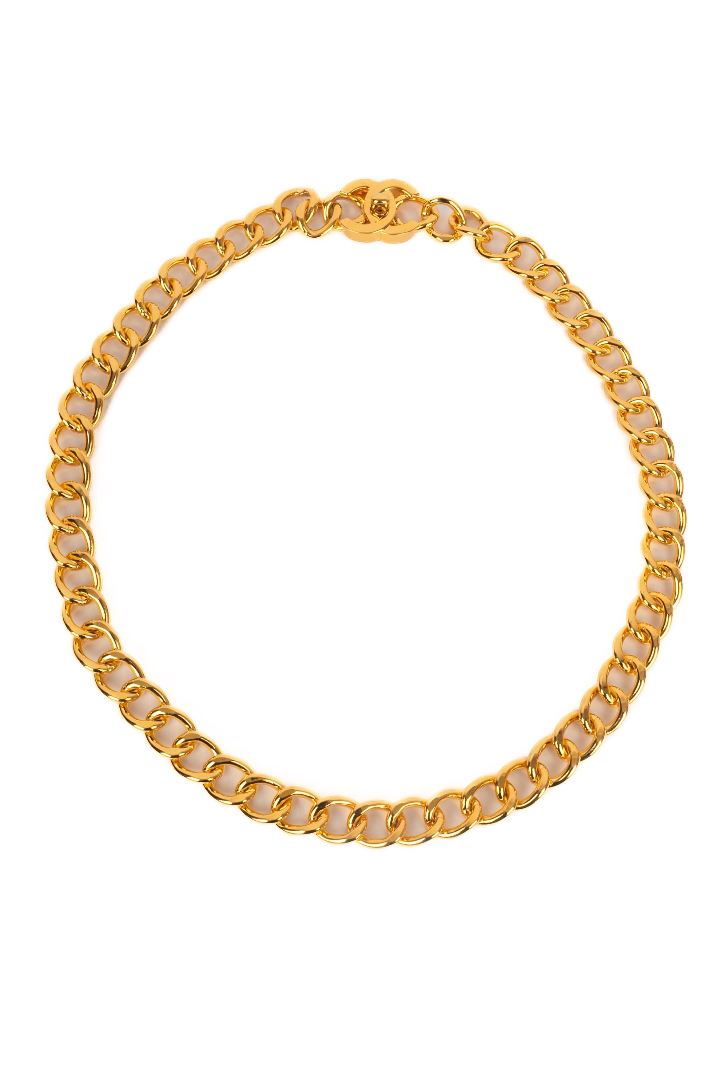 Women's Chanel necklace / belt turnlock 1996 For Sale