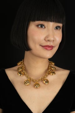 Chanel necklace 'cages' by Karl Lagerfeld circa 1990