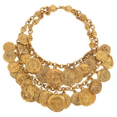 Collier Chanel "pièces de monnaie