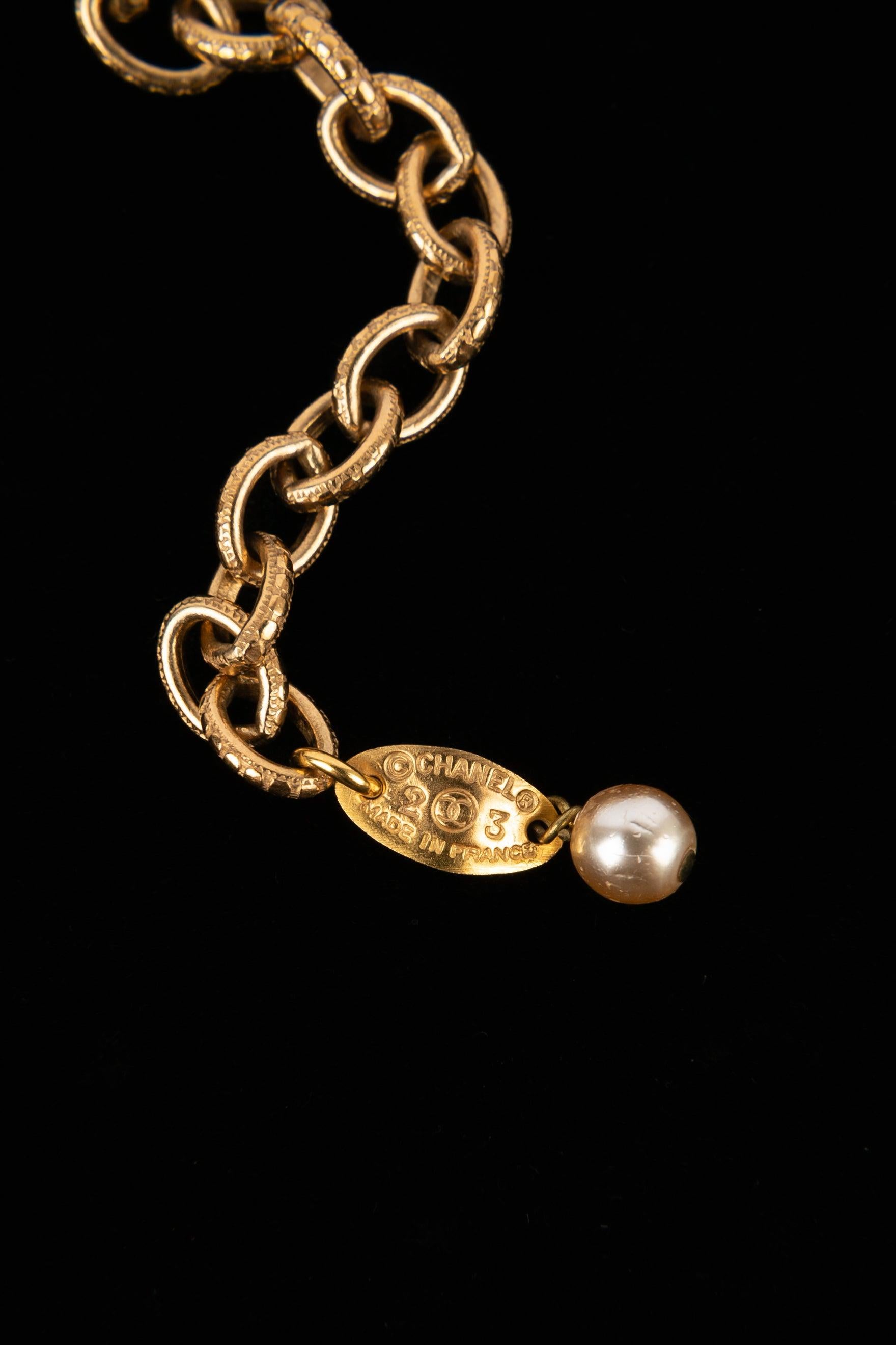 Chanel Necklace Haute Couture with Costume Pearls, 2cc3 For Sale 5