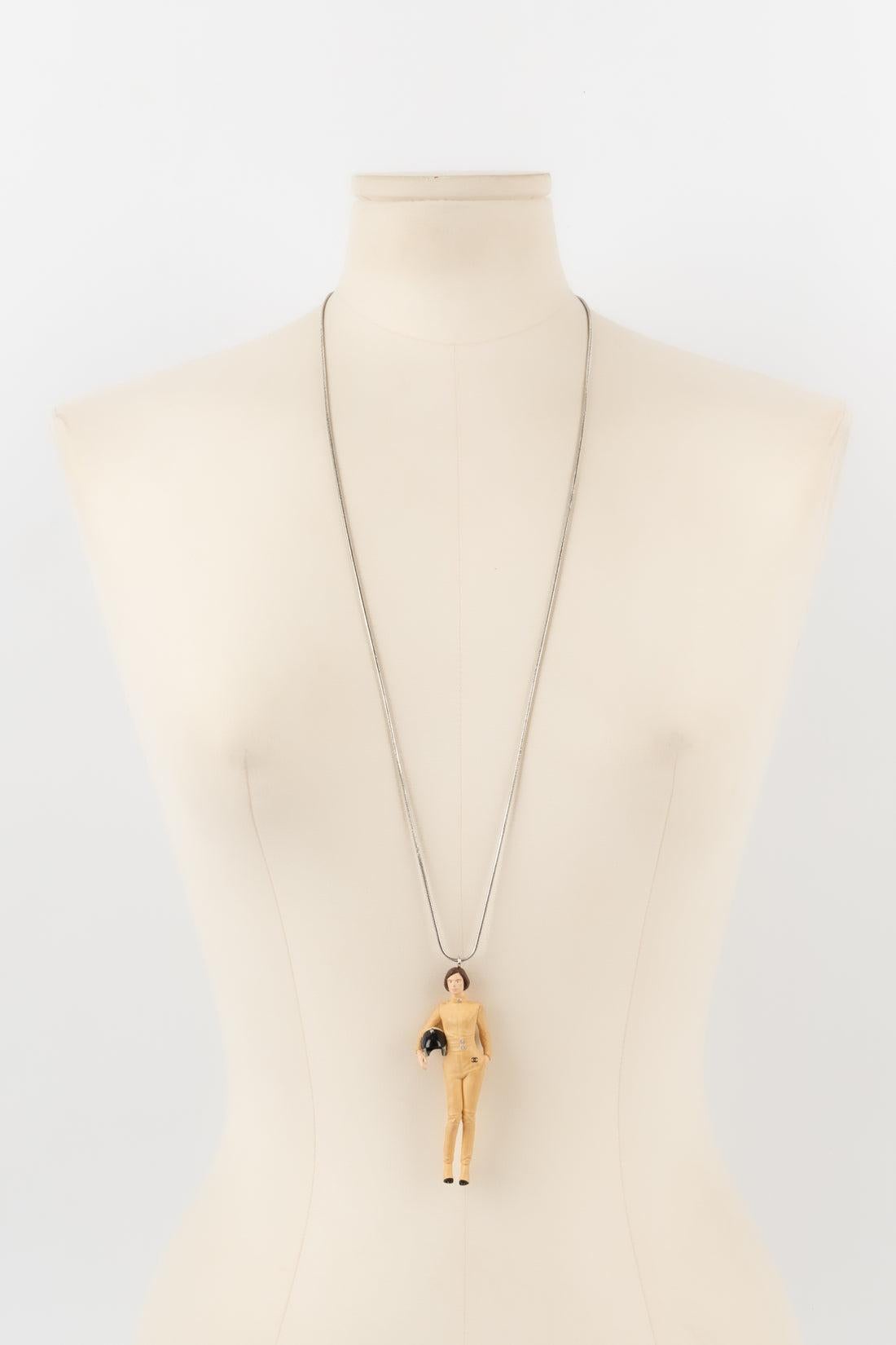 Chanel Necklace in Silver Metal, 2011 In Good Condition For Sale In SAINT-OUEN-SUR-SEINE, FR