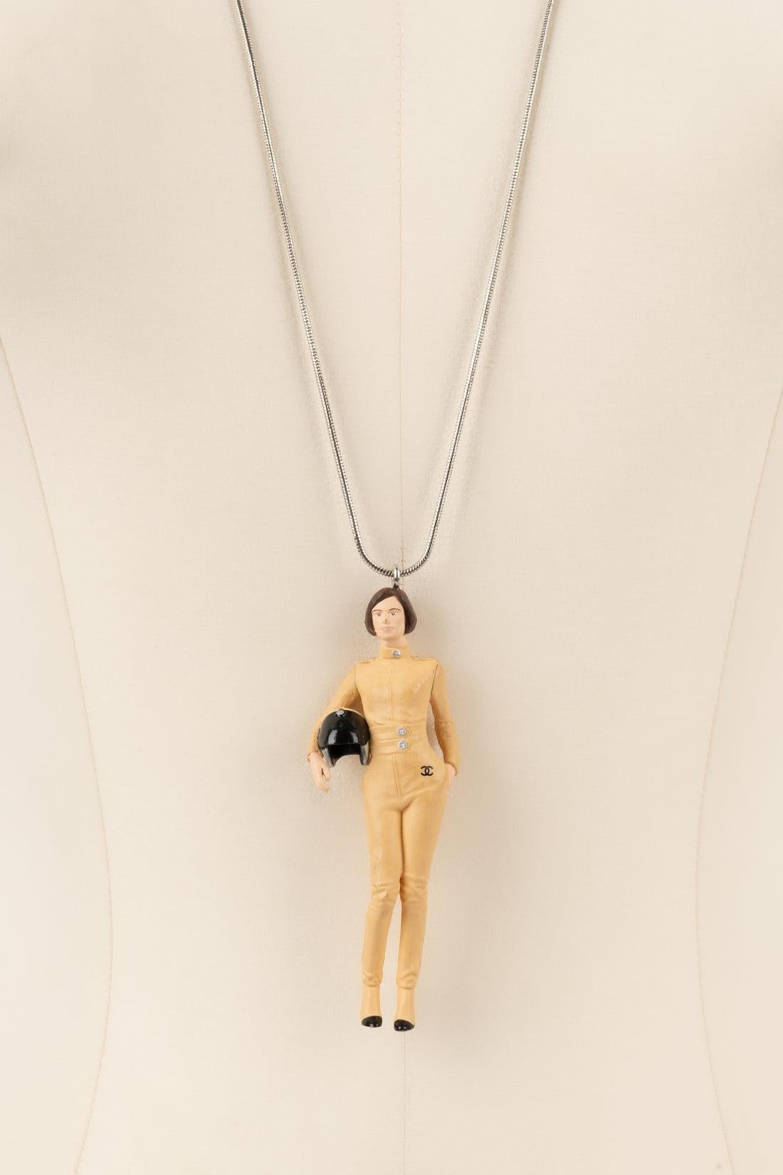 Chanel Necklace in Silver Metal, 2011 For Sale 1