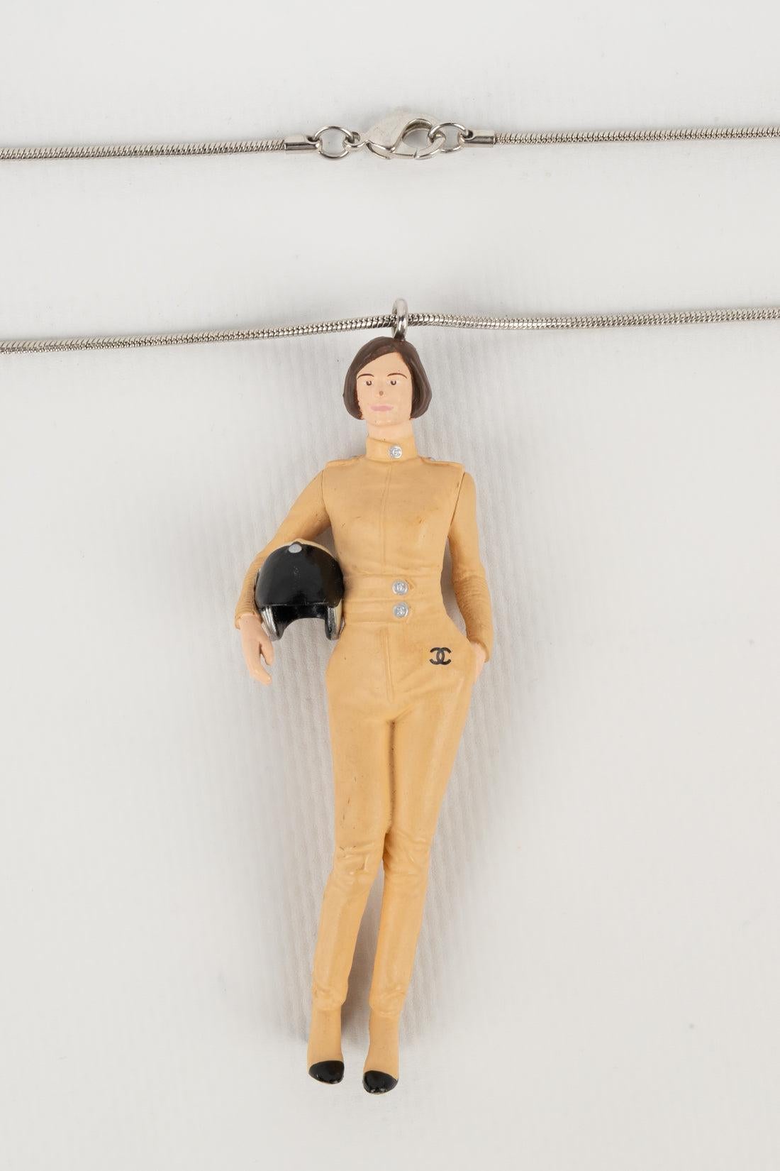 Chanel Necklace in Silver Metal, 2011 For Sale 3