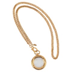 Chanel necklace magnifying glass 1980s