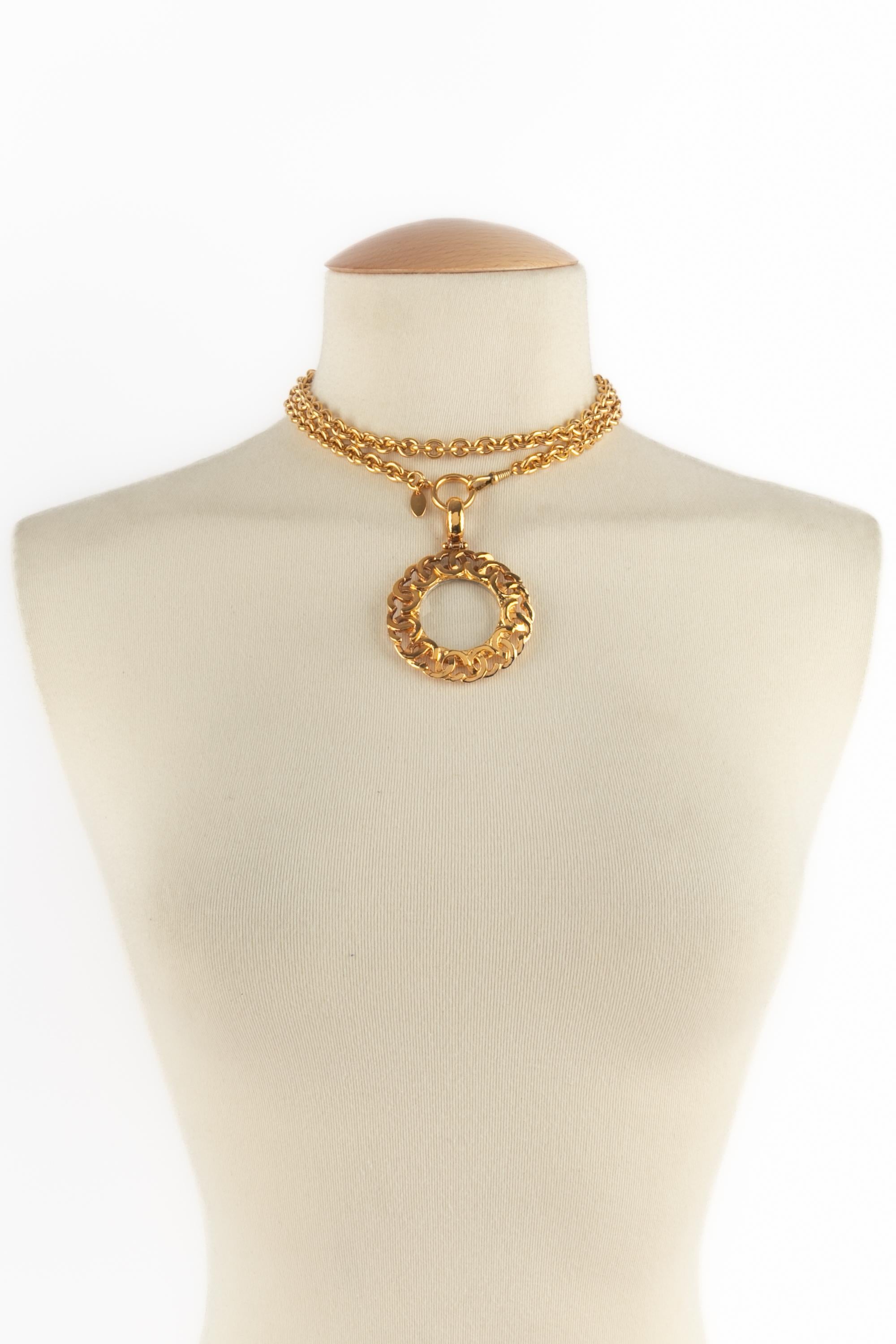 Chanel collana lente d'ingrandimento in vendita 6